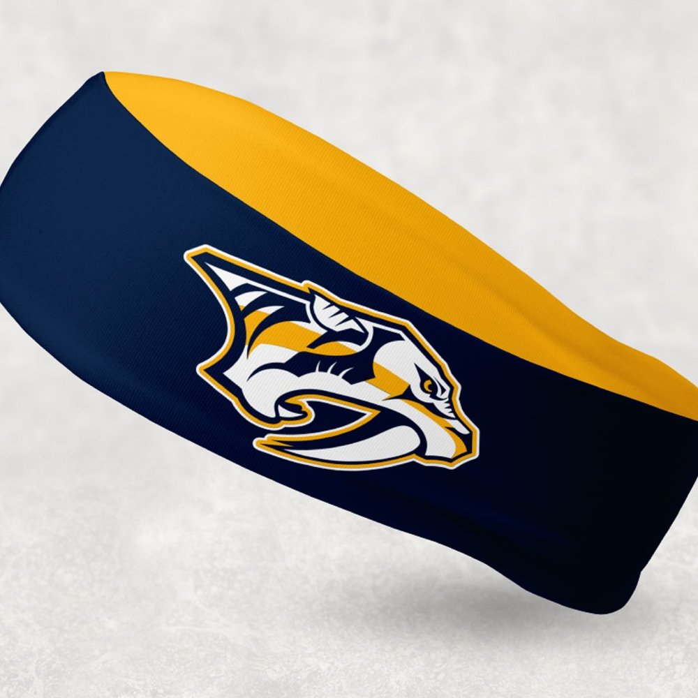 2 Pack - NEW - Reversible Nashville Predators Headband